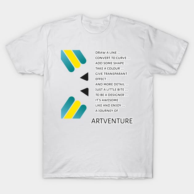 Artventure A Journey Of Designer T-Shirt by radeckari25